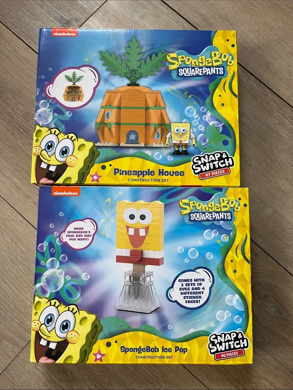 SpongeBob Squarepants Building Sets - Yellow & Blue Boxes